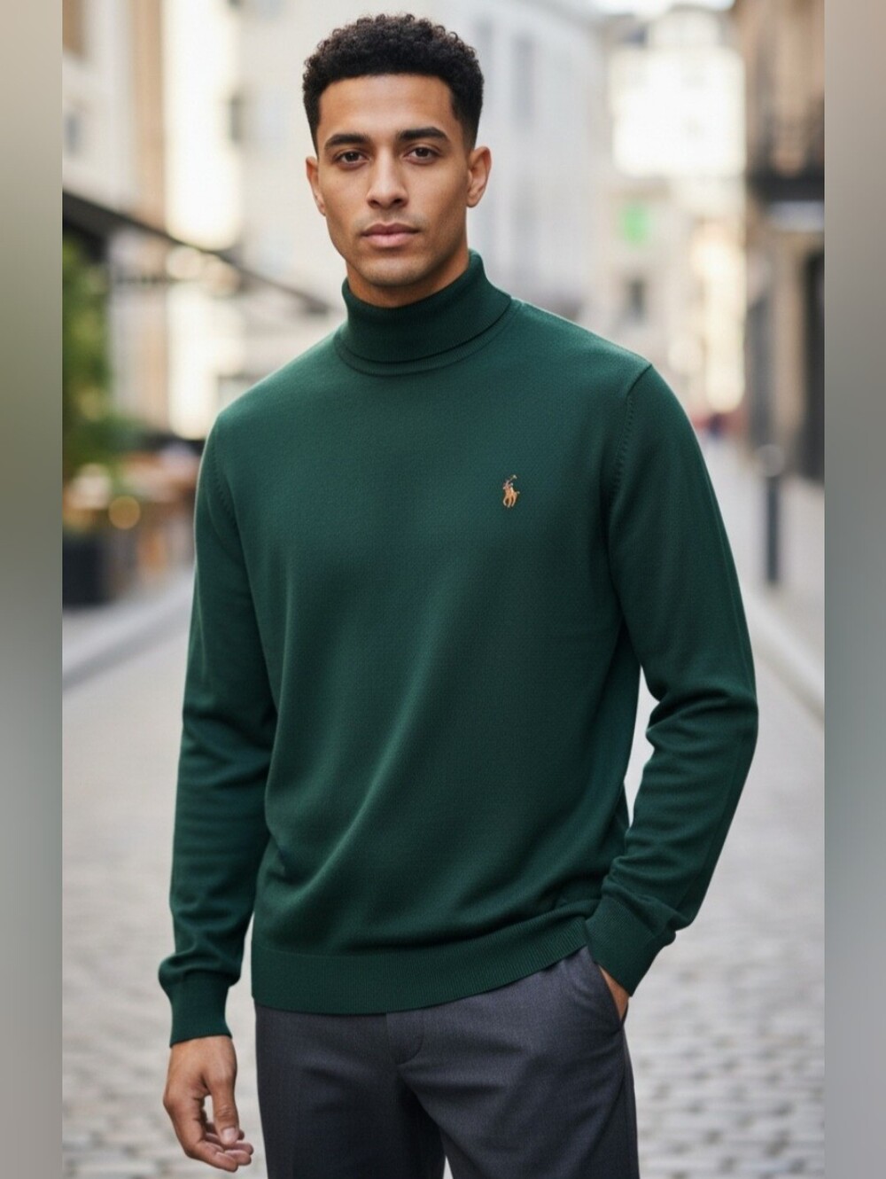 NWT Men's Polo Ralph Lauren Soft Cotton Interlock Turtleneck Size XL